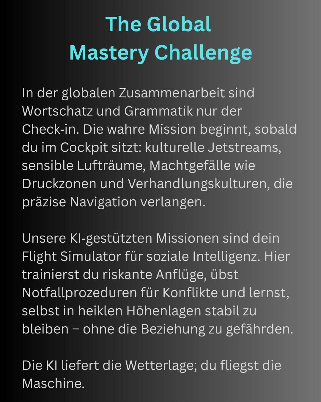 The Global Mastery Challenge